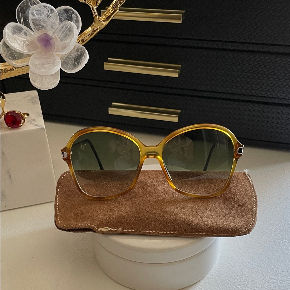 Dior Yellow Amber Gradient Lens Sunglasses